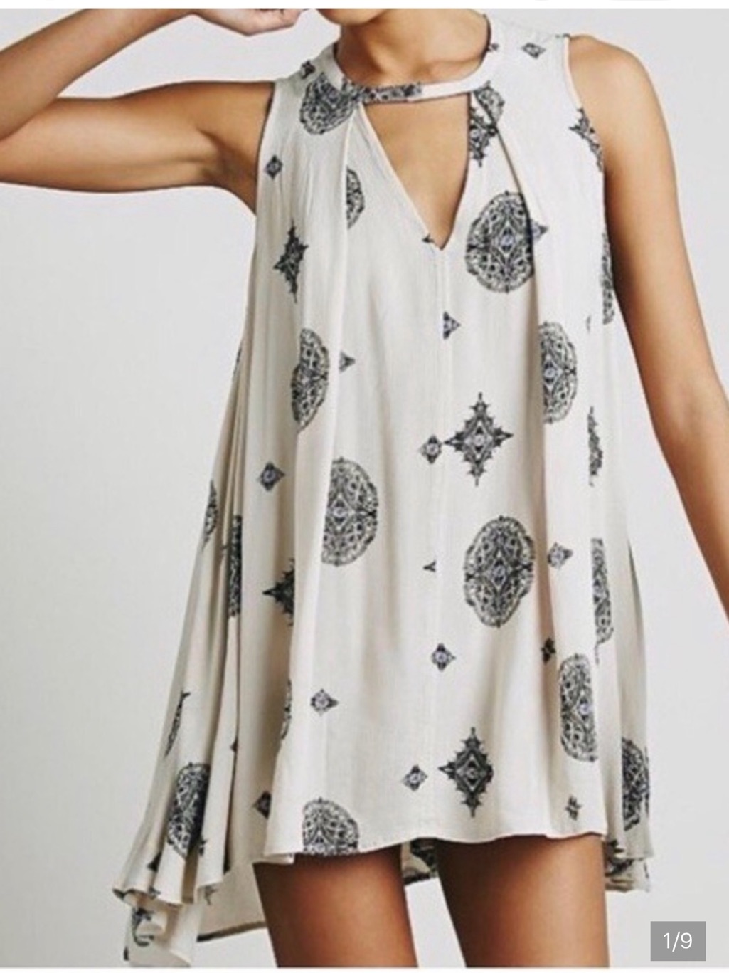 Free People - Tree Swing Sleeveless Tunic Dress Top Shirt Blouse